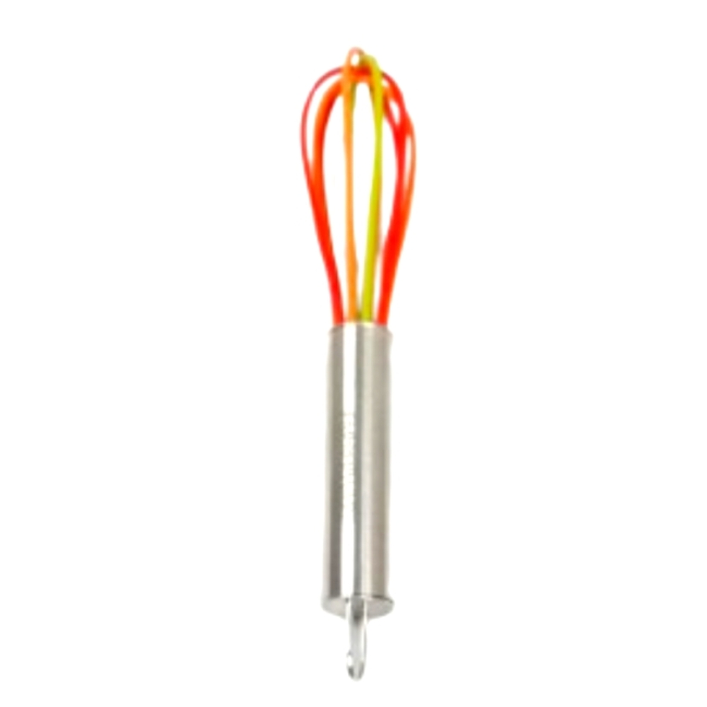 Farberware 7" Multi Color Silicone Wire Mini Whisk